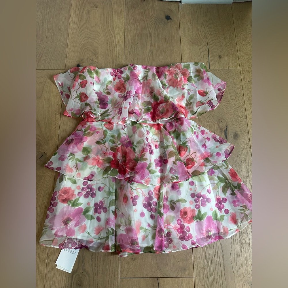 Abercrombie Pink Floral Dress SIZE MEDIUM AND WITH TAGS NEVER WORN